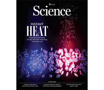 Science magazine cover